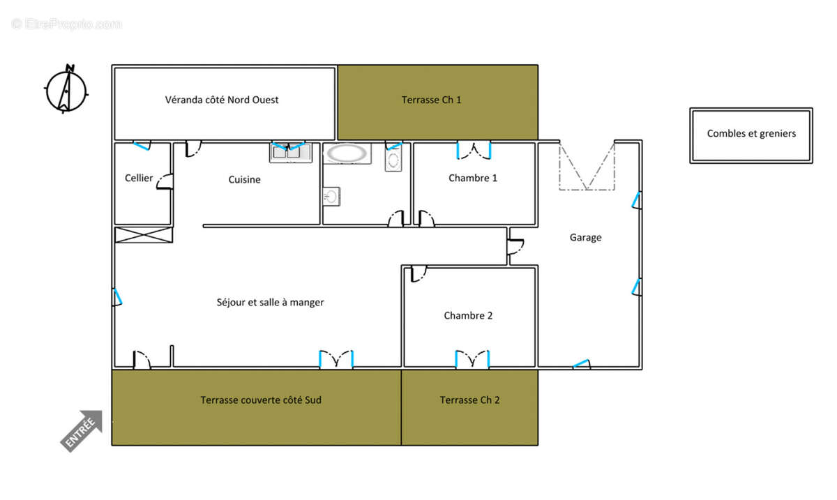 Propriété avec dépendance sur grand terrain constructible à 5 min de la plage de Bonifacio - photo 29