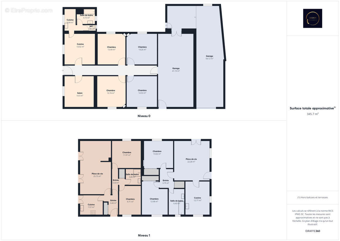 Maison 100 m2 avec 2 garages à Bédarrides. - photo 2