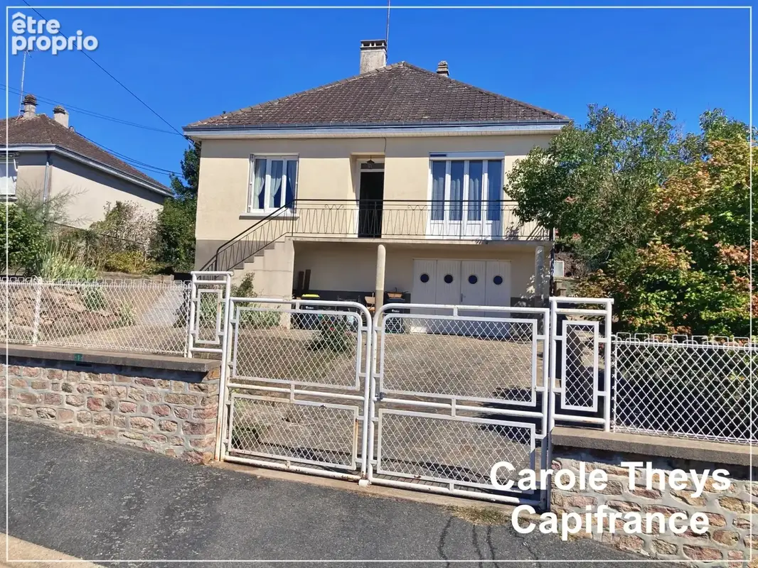 Dept Creuse (23), à vendre à Dun le Palestel maison de 5 pièces de 123 m2 - Garage et Terrain de 635 m2 - photo 1
