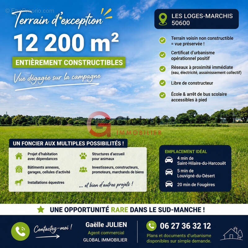 Terrain à LES LOGES-MARCHIS