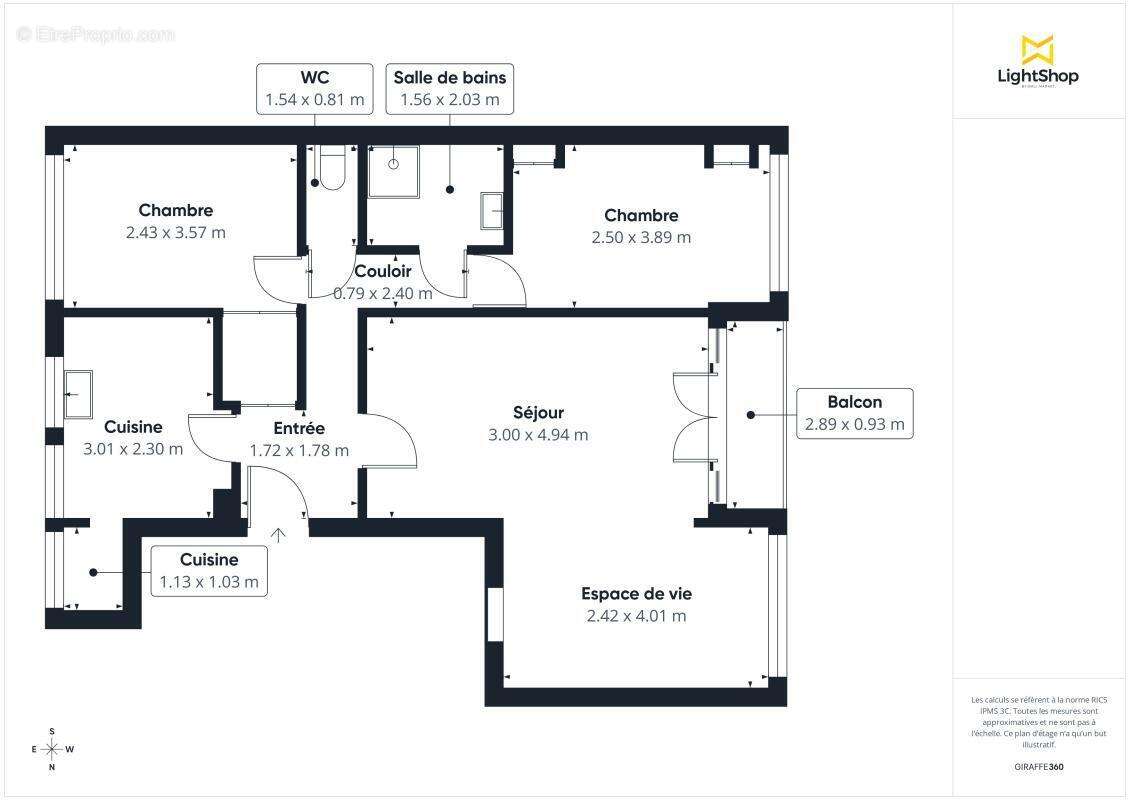 Appartement à PARIS-20E