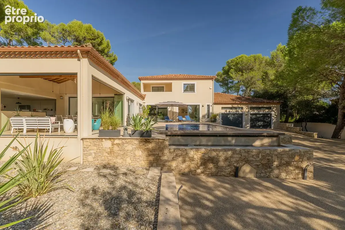 À 20 min de nîmes  elegante villa contemporaine, piscine à débordement et t2 indépendant - photo 4