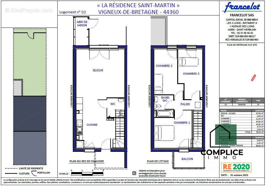 Maison à VIGNEUX-DE-BRETAGNE