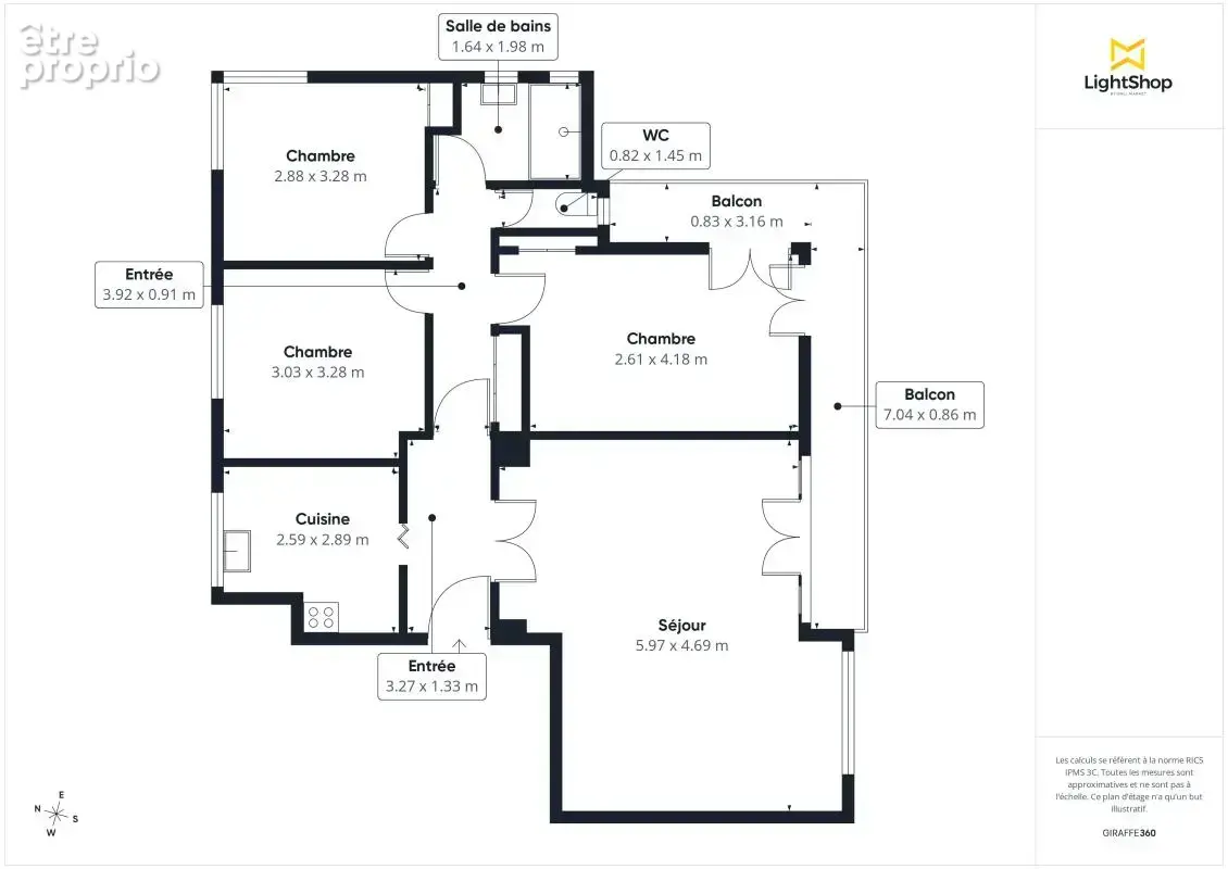 Lyon 6ᵉ – Adresse de Prestige & Potentiel Unique (80 m² + Balcon 10 m² + Parking) Habitation d'exception ou Bureaux de Standing  - photo 14