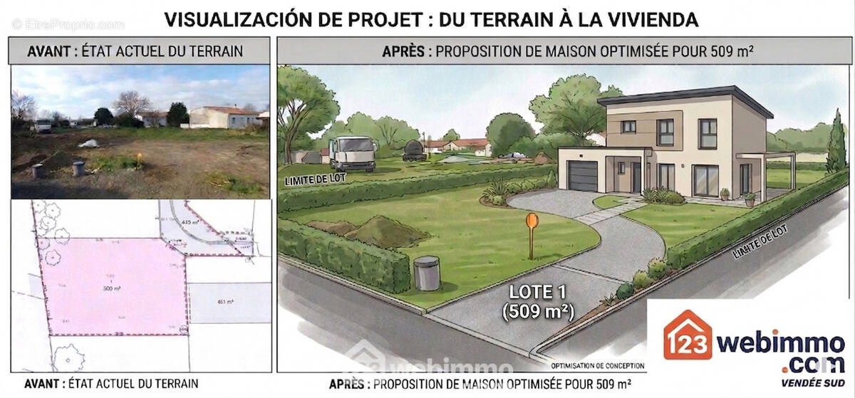 Terrain à LONGEVILLE-SUR-MER