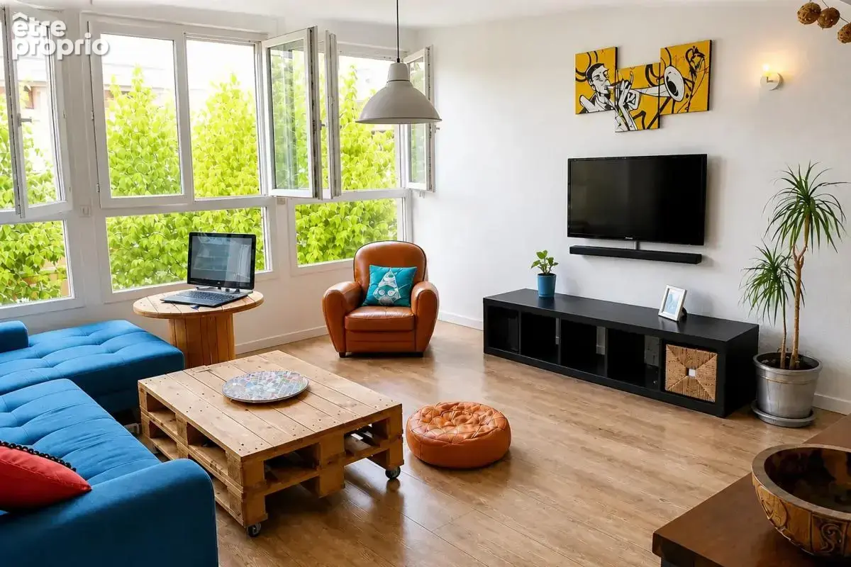 Appartement atypique et lumineux de 51m2 au dernier étage - photo 2