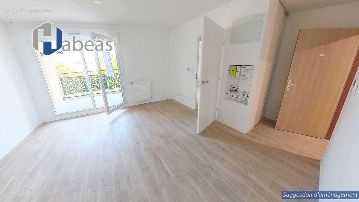 Appartement T2 de 40.43 m² avec 1 parking double  et terrasse couverte de 5.38 m² - photo 2