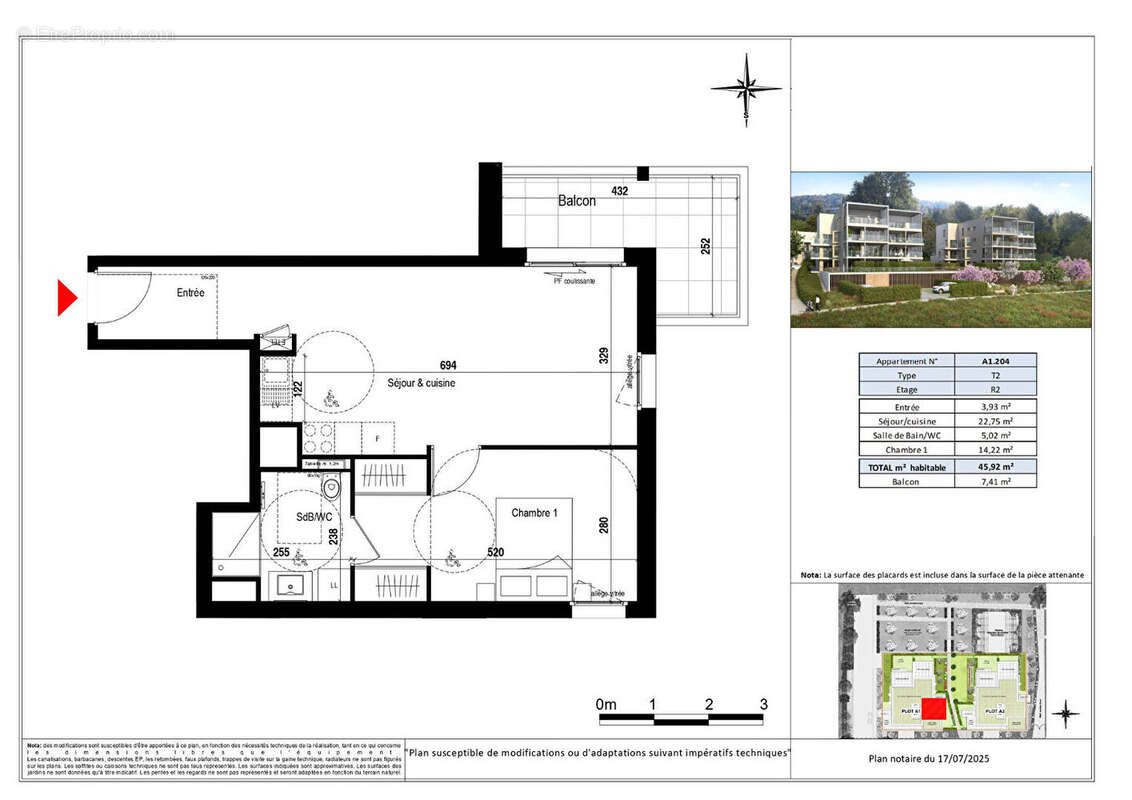 Appartement à EVIAN-LES-BAINS
