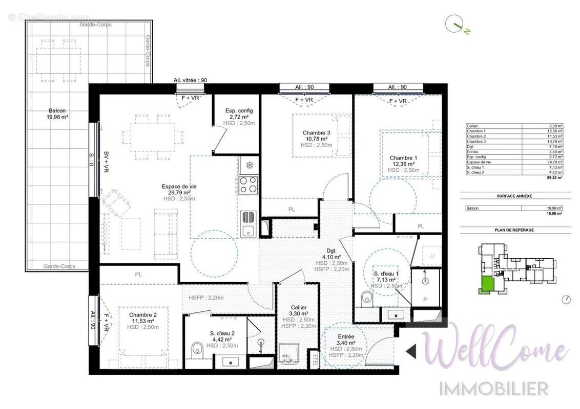 Appartement à CHALLES-LES-EAUX