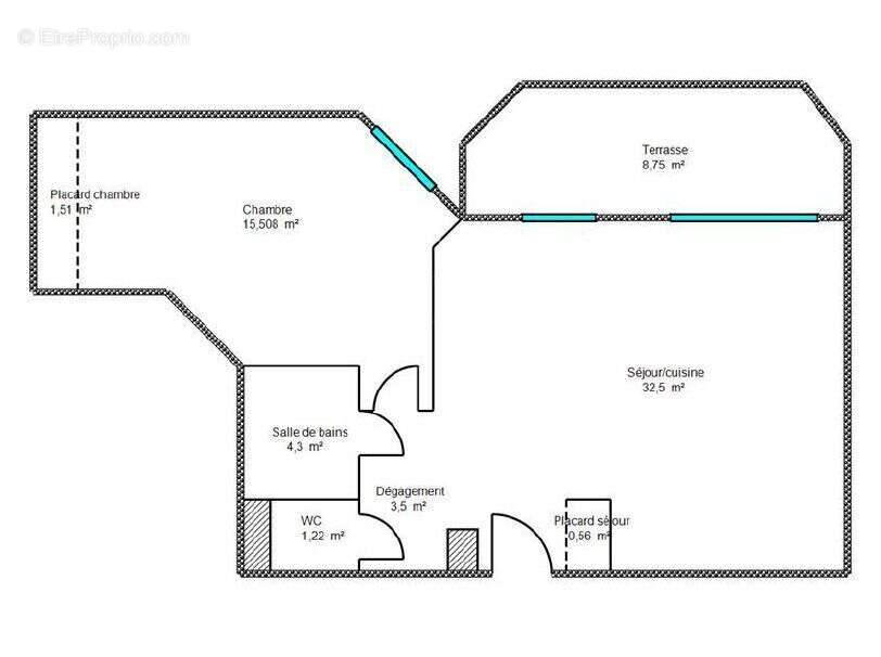 Appartement à VILLENEUVE-LOUBET