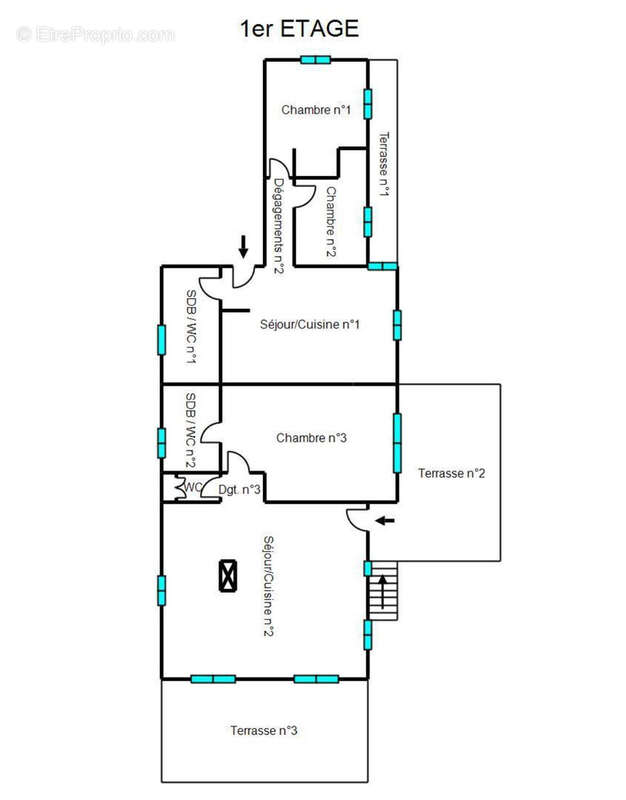 À Tourrettes-sur-Loup   Maison composée de 3 appartements + studio, piscine et vaste sous-sol - photo 13
