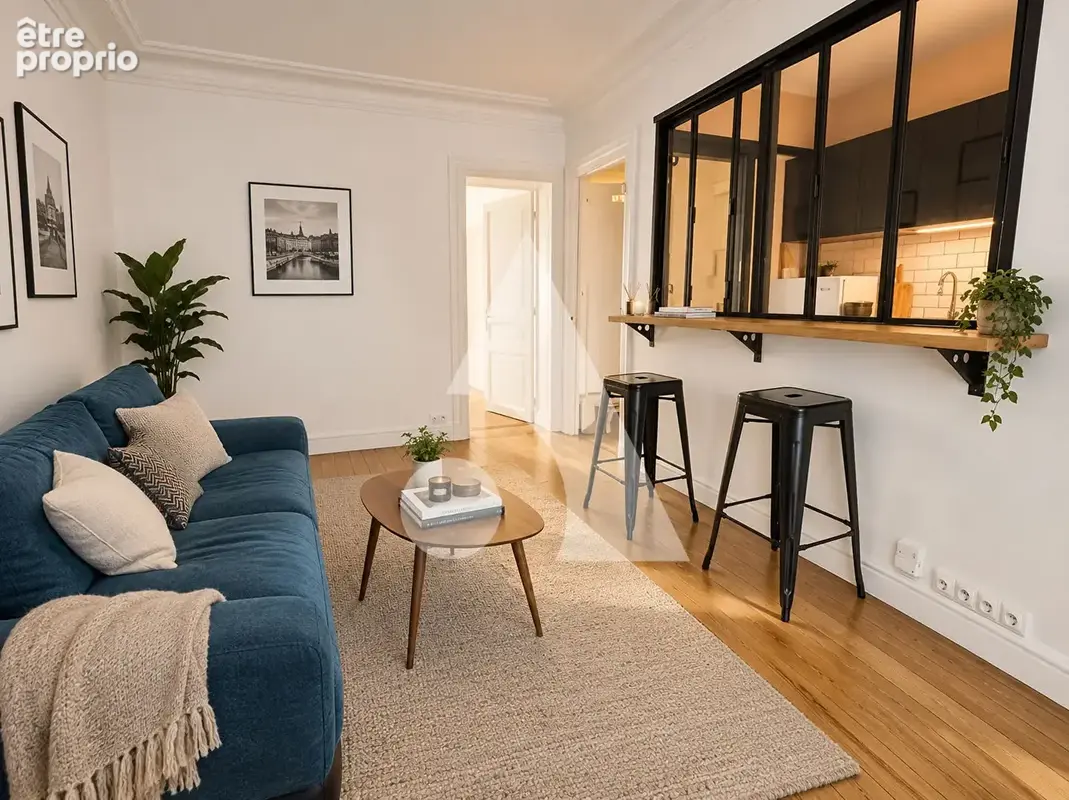 Paris 17e Épinettes - 2 pièces rénové traversant de 31,80 m² - photo 2