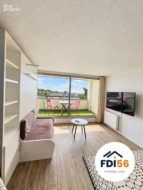 Appartement - studio, terrasse et garage a vendre, vue mer - guidel plage, investisseur ou villégiature - photo 2
