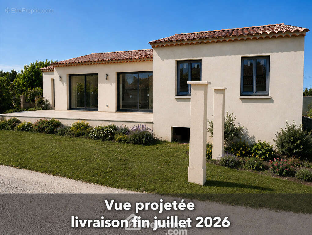 La villa est neuve, aux dernières normes environnementales