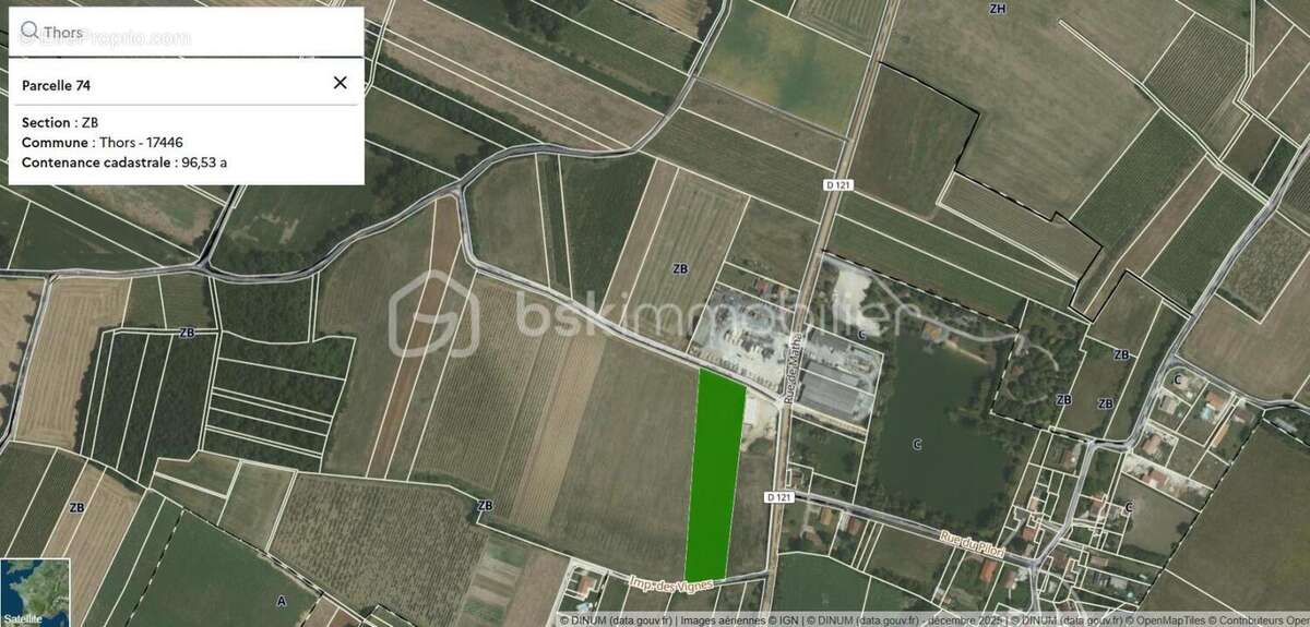  terrain d’activité – 9 653 m² – zone aux – thors (17) - photo 2