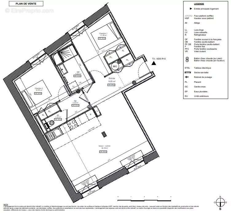 Saint Malo, Intra-Muros appartement T3 exposé Sud - 2 chambres - photo 2