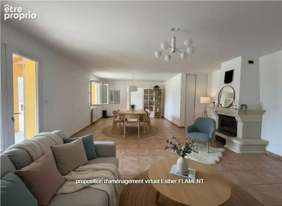 Maison familiale avec piscine ,forage, chambre de plain-pied et terrain de 1 600 m² à Saint-Hilaire-de-Brethmas - photo 9