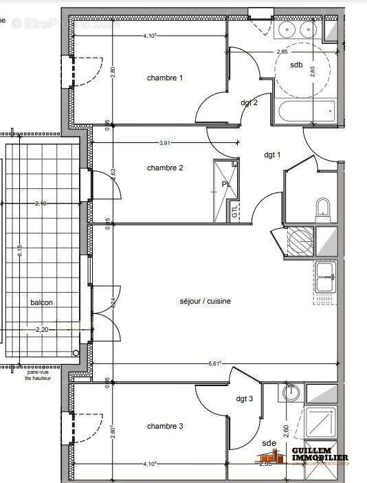 Appartement 80 m² à Vitrolles  - photo 2