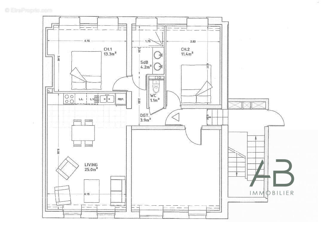 Appartement 59 m² à Lille  - photo 8