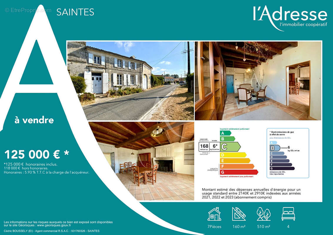 Maison à SAINTES