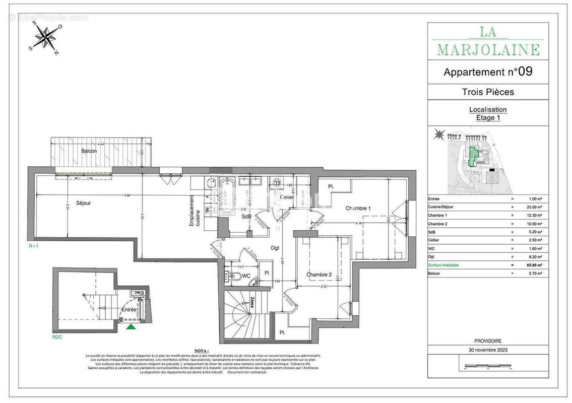 Appartement à MOUANS-SARTOUX