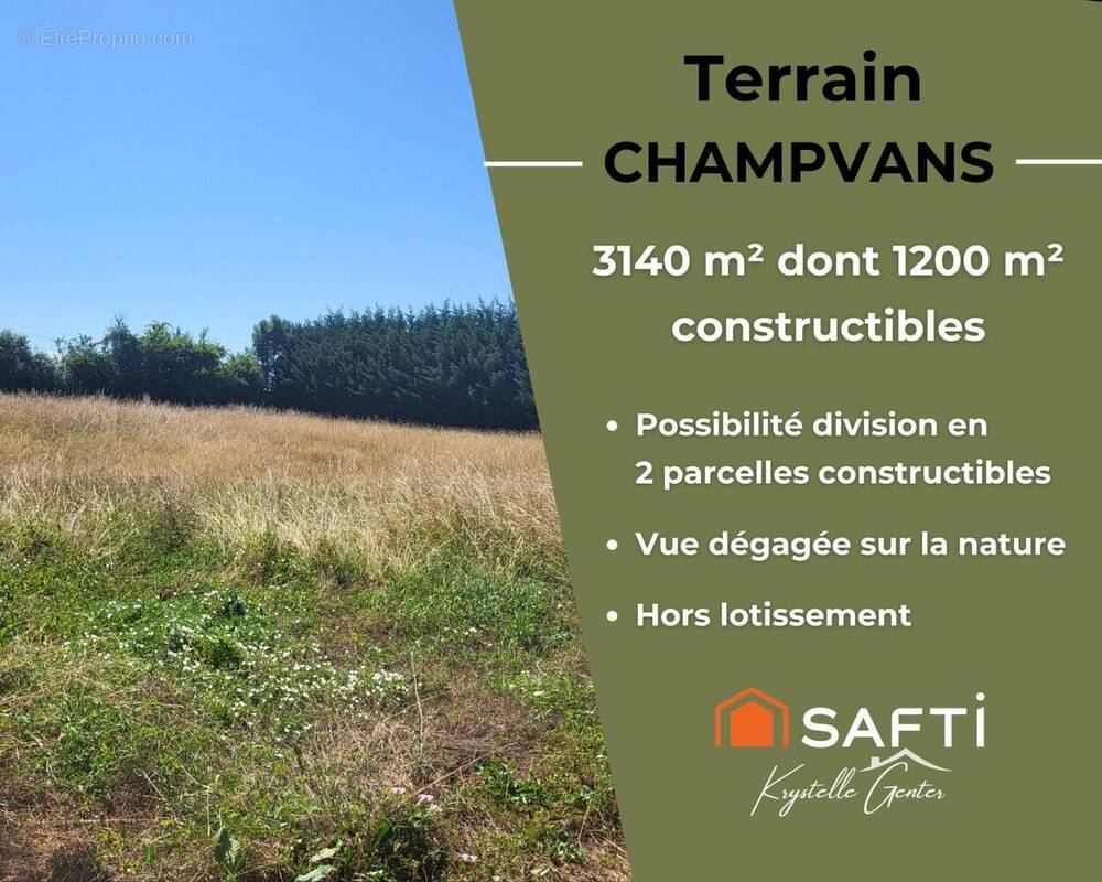 Photo 1 - Terrain à CHAMPVANS