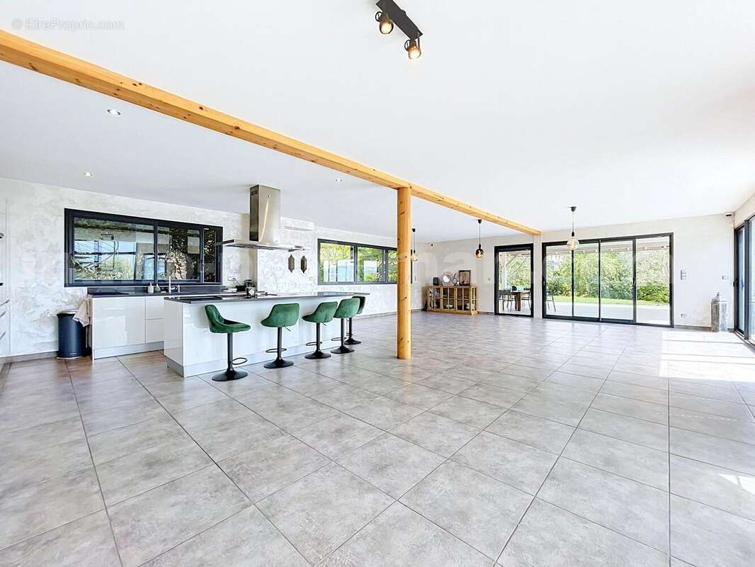 Magnifique_maison_architeque_individuelle_vetraz_monthoux_calme_frontiere_suisse_geneve_proche_ecole_bus_ceva_salon_sejour_cuisine_terrain_jardin_piscine