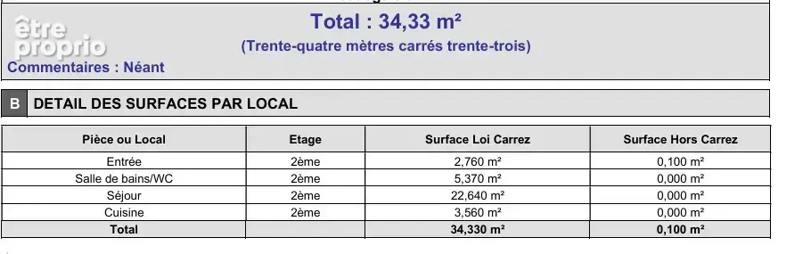 Paris 14e – 2 pièces 34,33 m² à rénover - photo 10