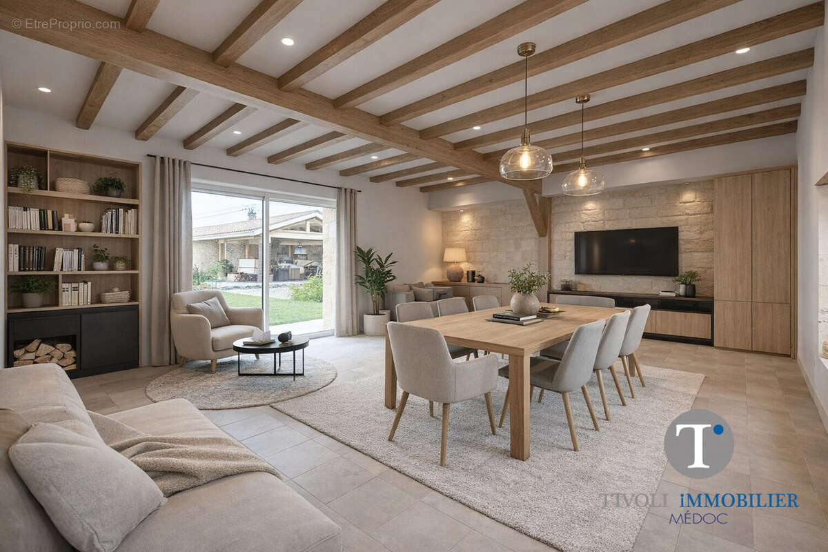 Photo non contractuelle. Projection salle à manger. - Maison à CISSAC-MEDOC