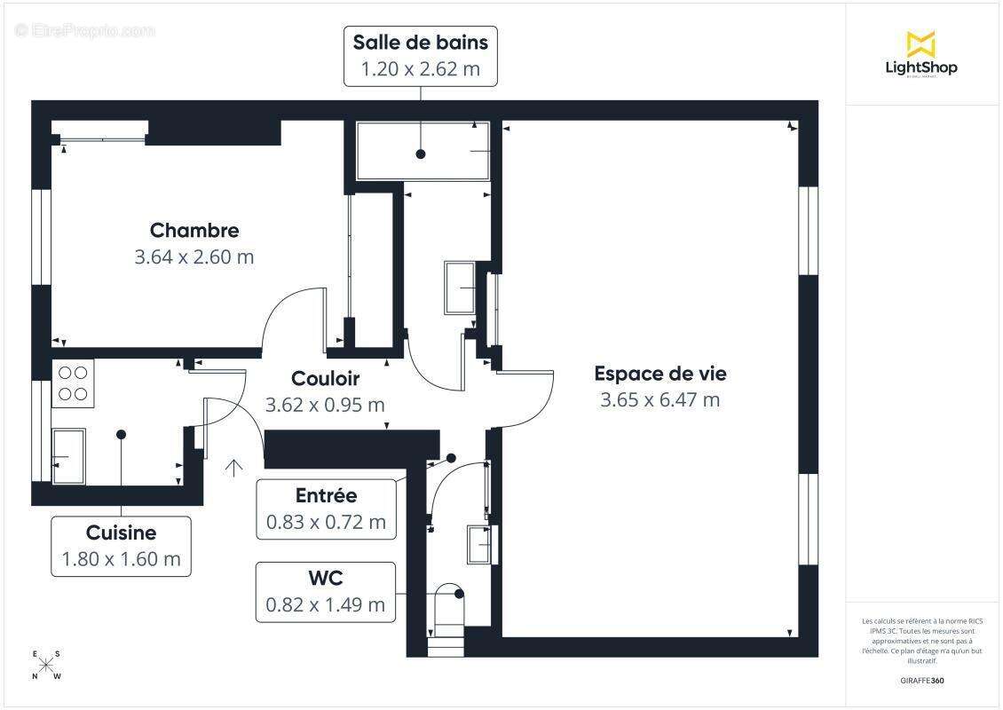 Appartement à PARIS-18E