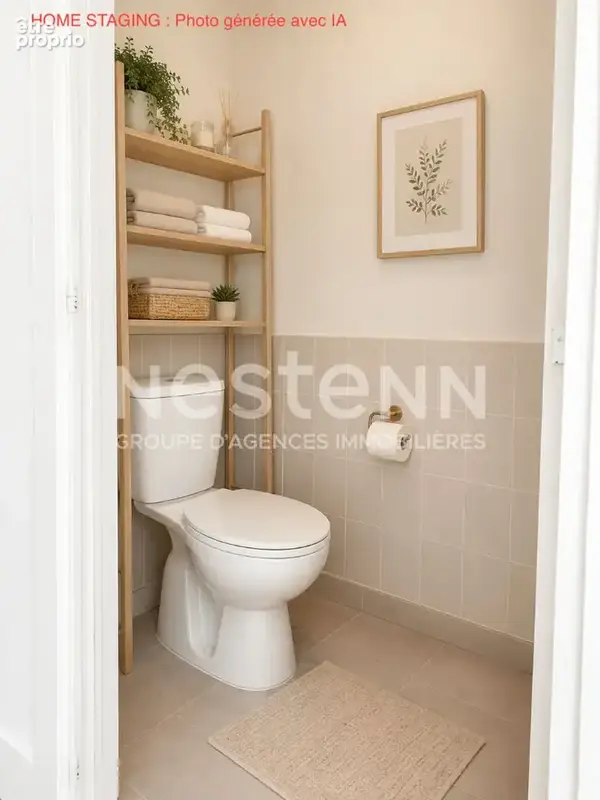EVRES : Maison de plain pied, 4 pièces, 3 chambres, garage et jardin - photo 10