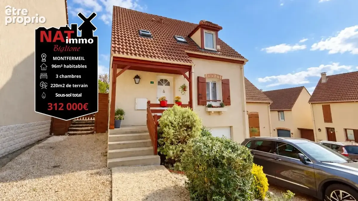Maison 4 pièces 96 m² à vendre à Montfermeil (93370) - photo 1