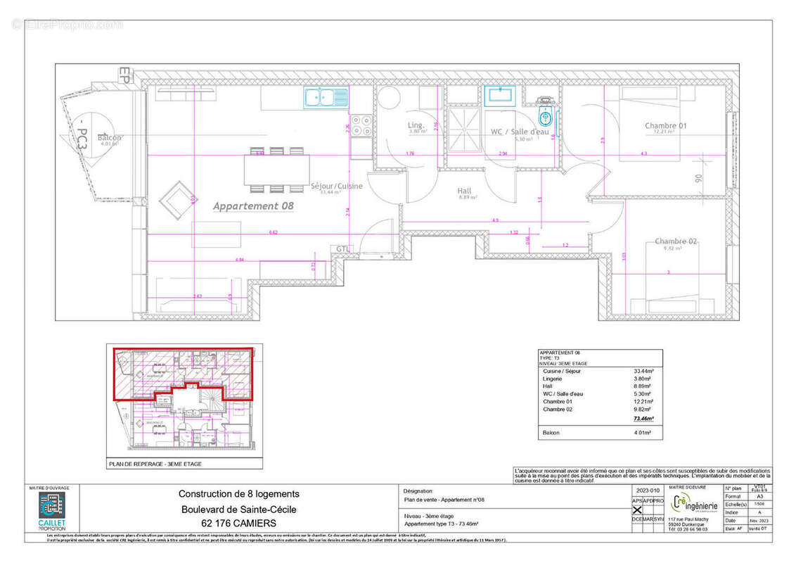 Appartement à CAMIERS