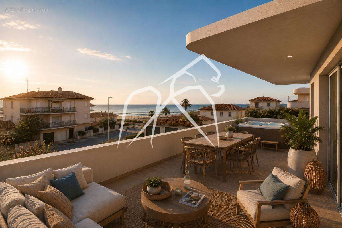 Appartement t2 55m²  terrasse  grau dagde - photo 2