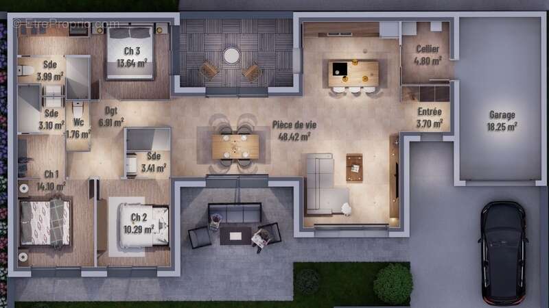 Maison à GRAND-CHAMP