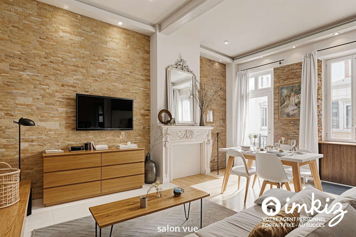 Appartement T3 rénové cachet ancien en souplex - photo 6