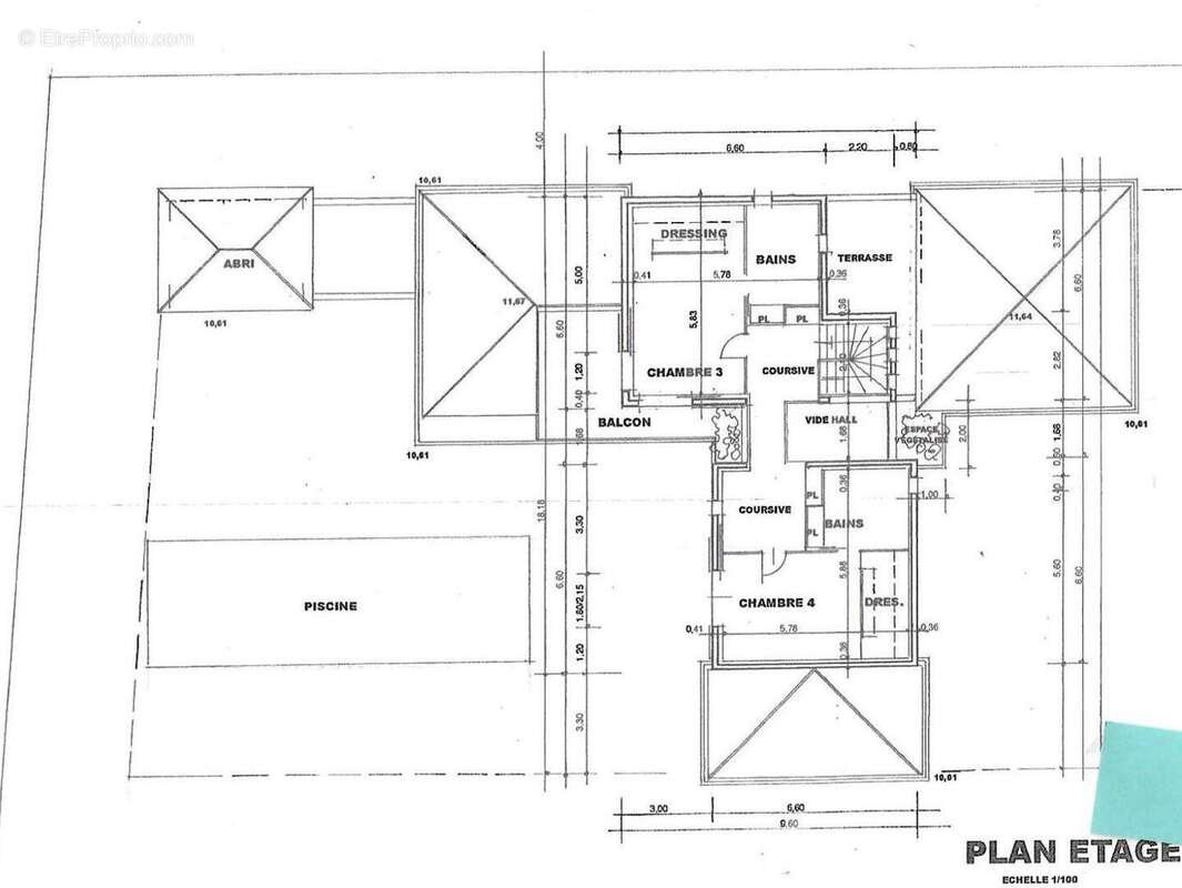 RMSbyC ref 1694 plan Etage - Maison à GRIMAUD