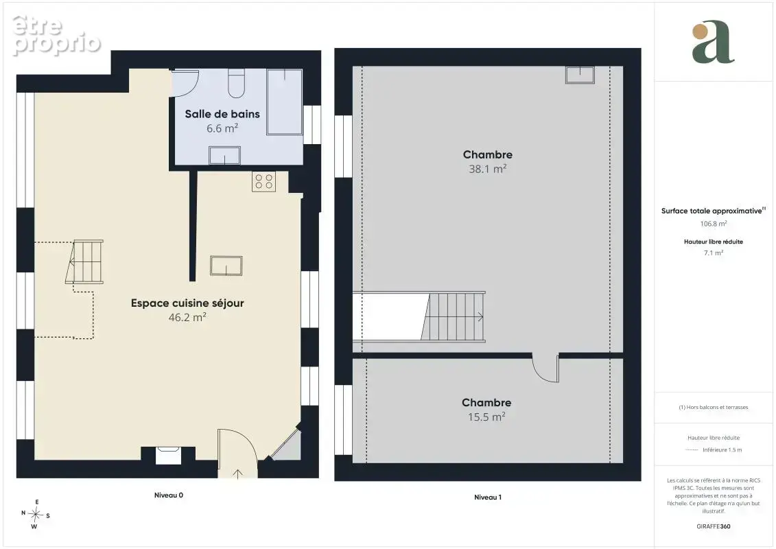 Maison Historique de Charme 103 m² – Cour Pavée & Terrasse – en vente à Le Pecq (78230) - photo 4