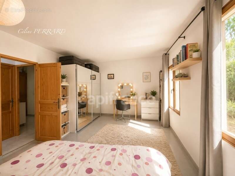 Maison de plain-pied – vendue loué - 80m² - 3 chambres – Terrain 600 m² – piscinable -Sciez - - photo 9