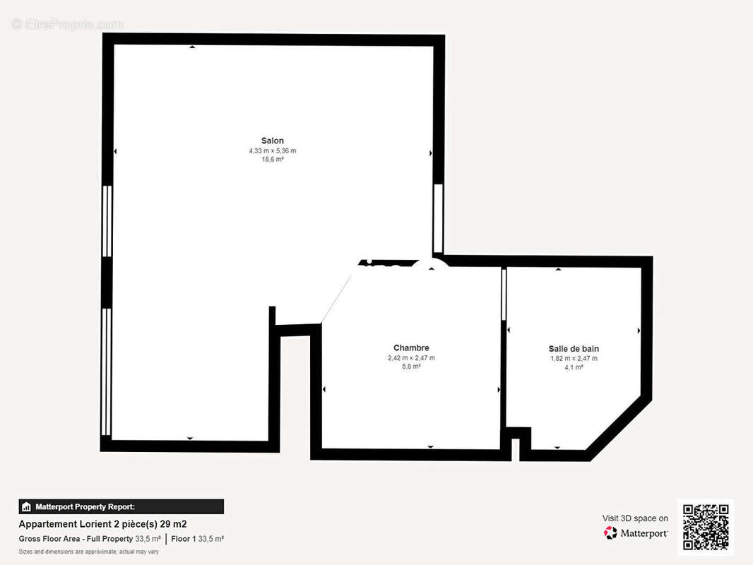 Appartement T1 Bis à vendre à Lorient - Dernier étage, lumineux et proche commodités - photo 14