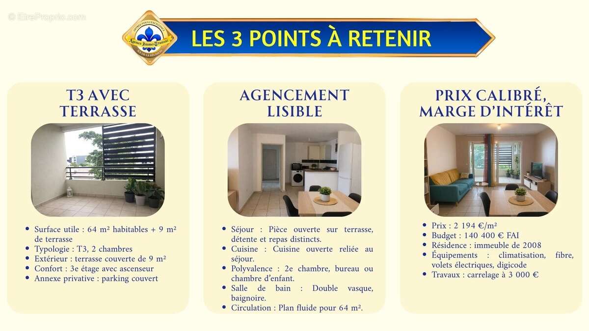 Appartement 64 m² à Saint-Denis  - photo 9