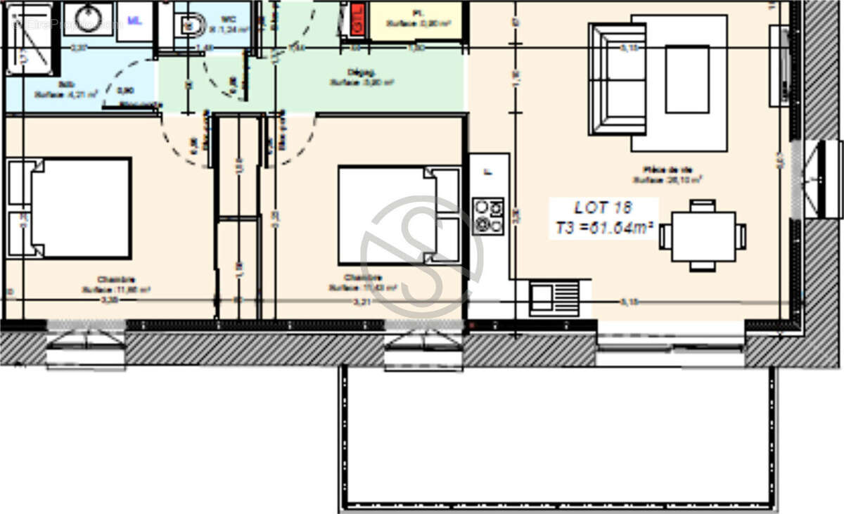 Appartement à MOIRANS