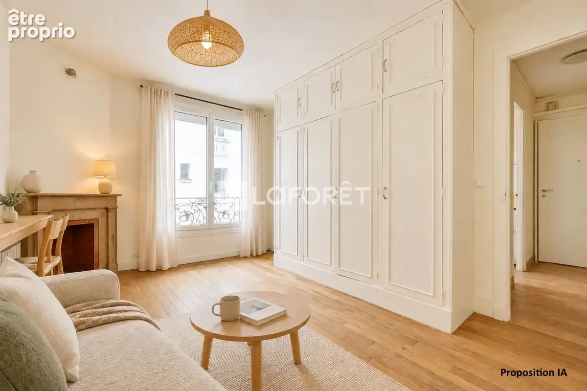 Appartement Paris 1 pièce(s)  26 m² - photo 2