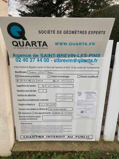 Terrain à SAINT-MICHEL-CHEF-CHEF