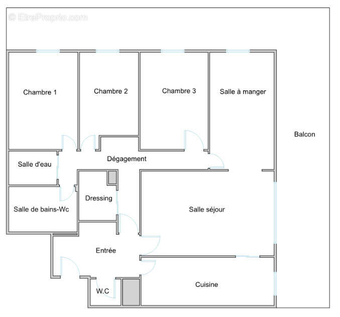 Appartement à PARIS-13E