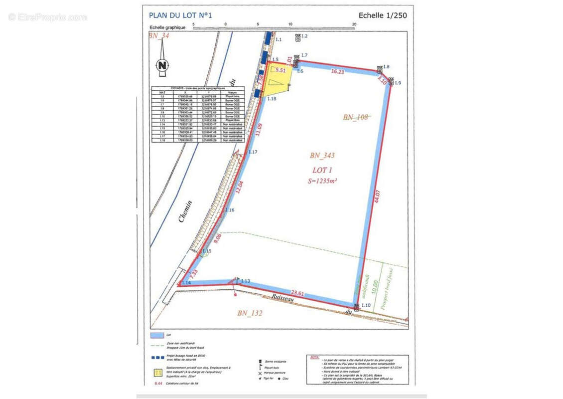 Terrain à SAINT-PRIVAT-DES-VIEUX