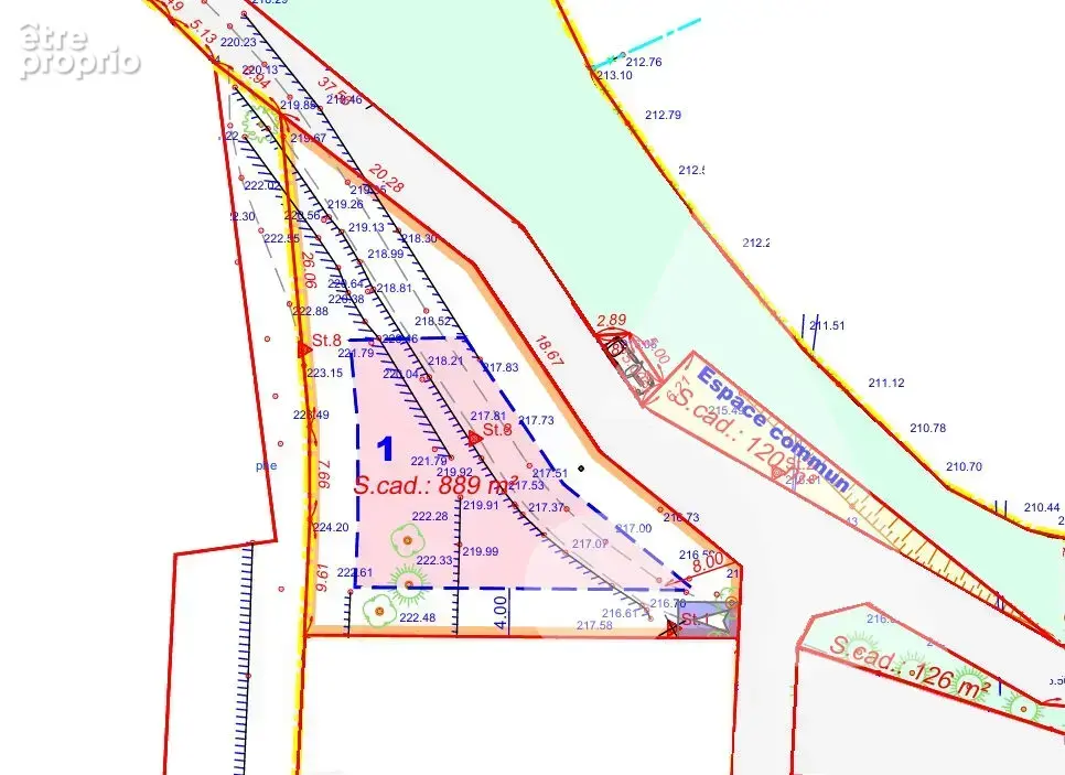 Terrain viabilisé à Draguignan, col de l'ange de 889m² LOT 1, pour une maison de 133,35m² - photo 2