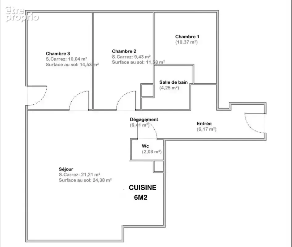 Le perreux-sur-marne – vue exceptionnelle sur la marne – 2 min rer a – 4 pièces 75 m² – dernier étage – ascenseur – balcons – pa - photo 13