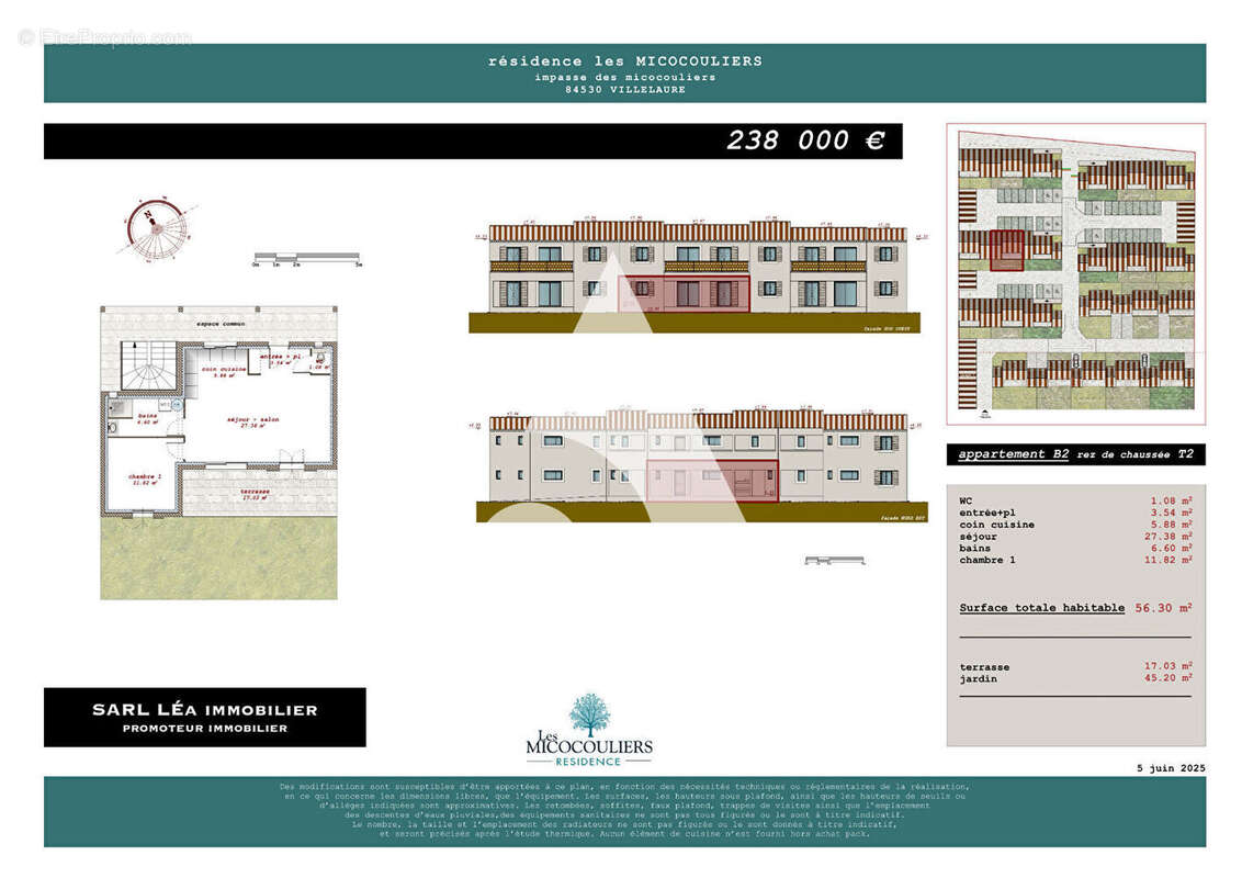 Villelaure  Appartement T3 avec jardin + 2 places de stationnement - photo 5