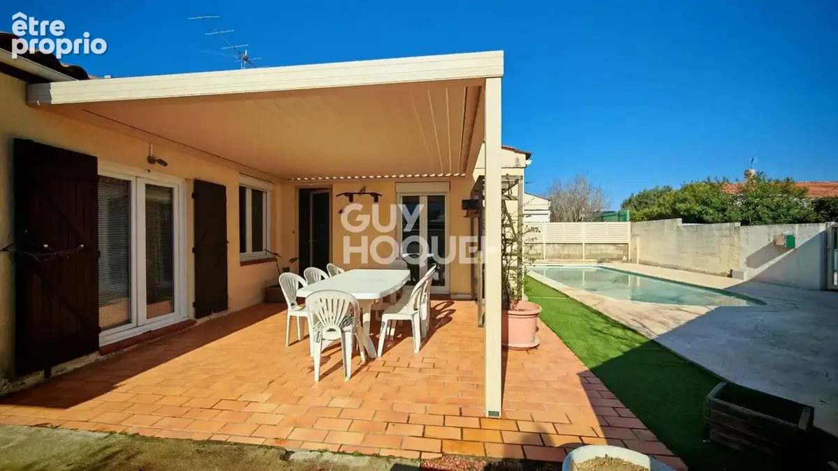 CANOHES à vendre, maison 4 faces de plain pied, 4 pièces avec piscine. - photo 2
